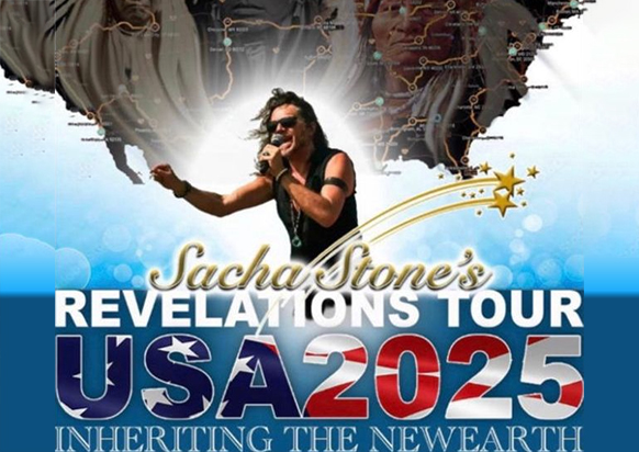 Sacha Stone returns to America on another coast-to-coast social tour revealing the NewEarth vision & mission in its fullest glory